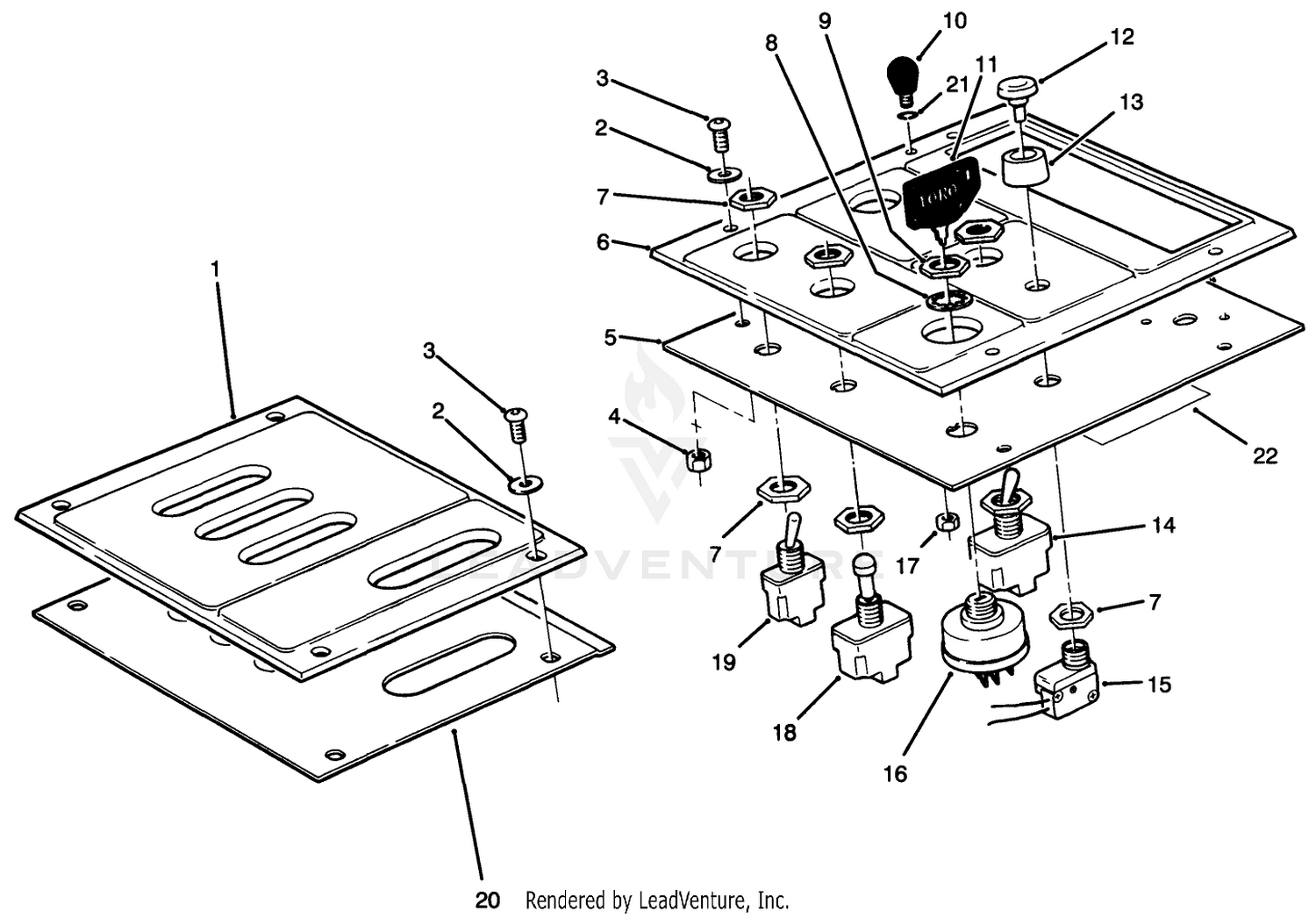 Lower Control Panel Assembly