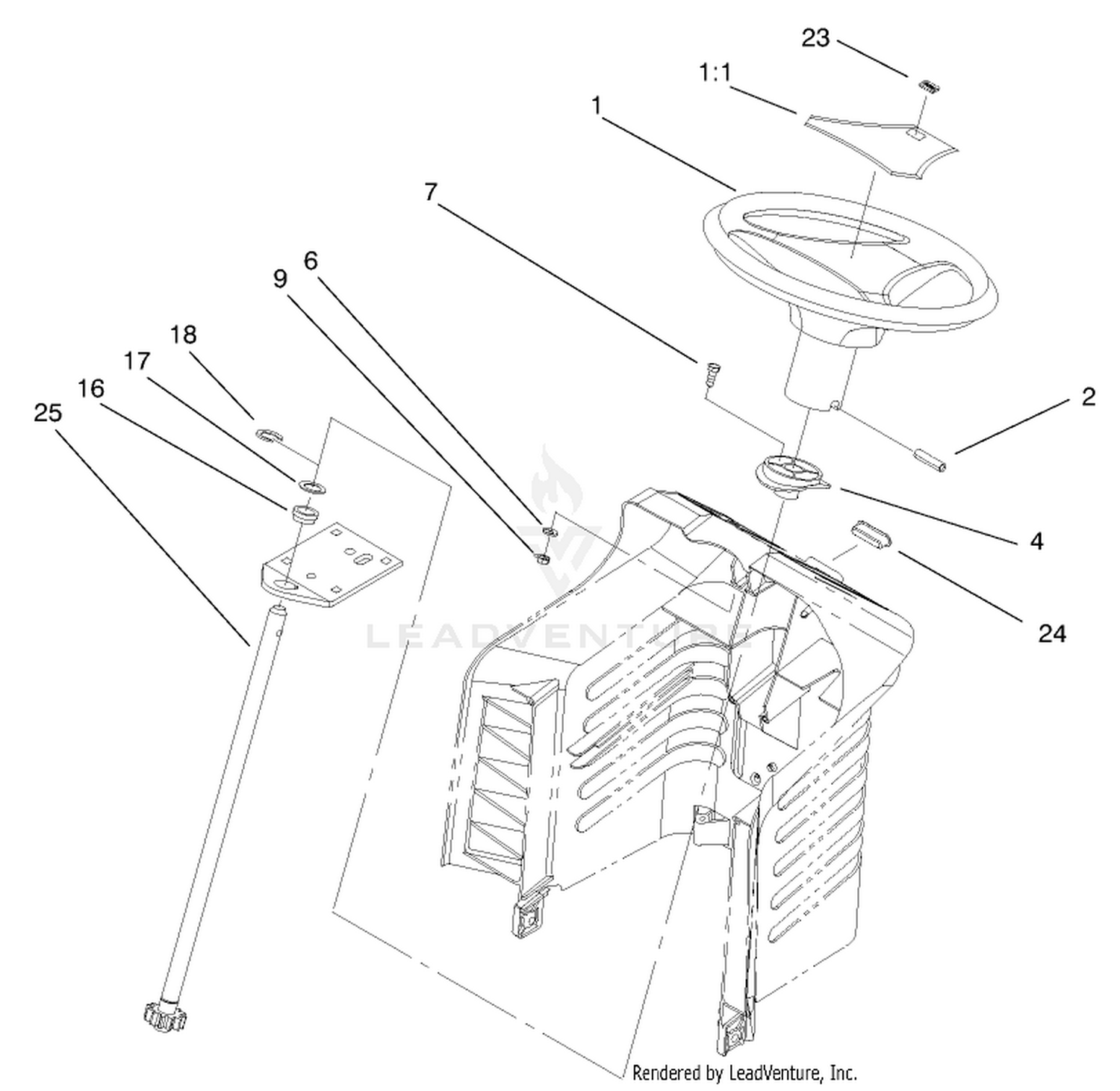 Fixed Steering Assembly