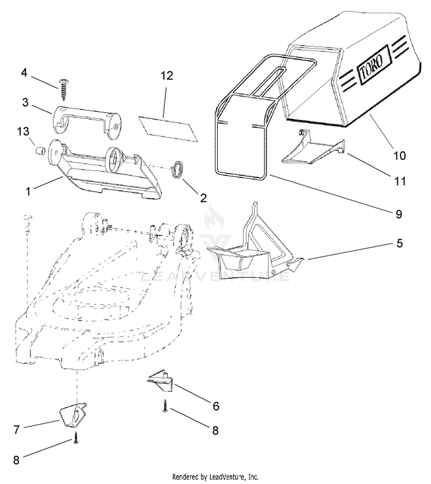 Bag and Recycling Assembly
