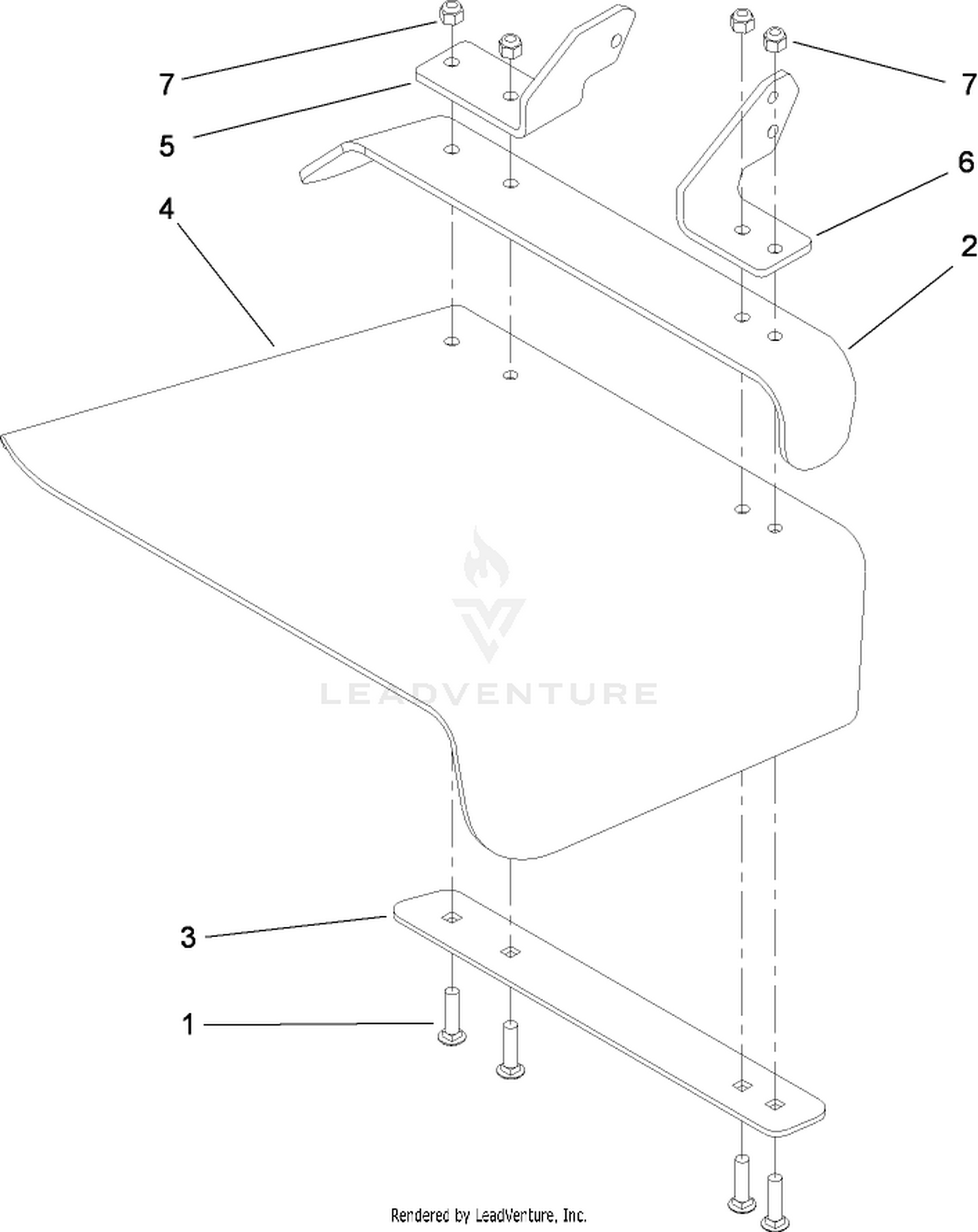 Rubber Deflector Assembly No. 108-2792