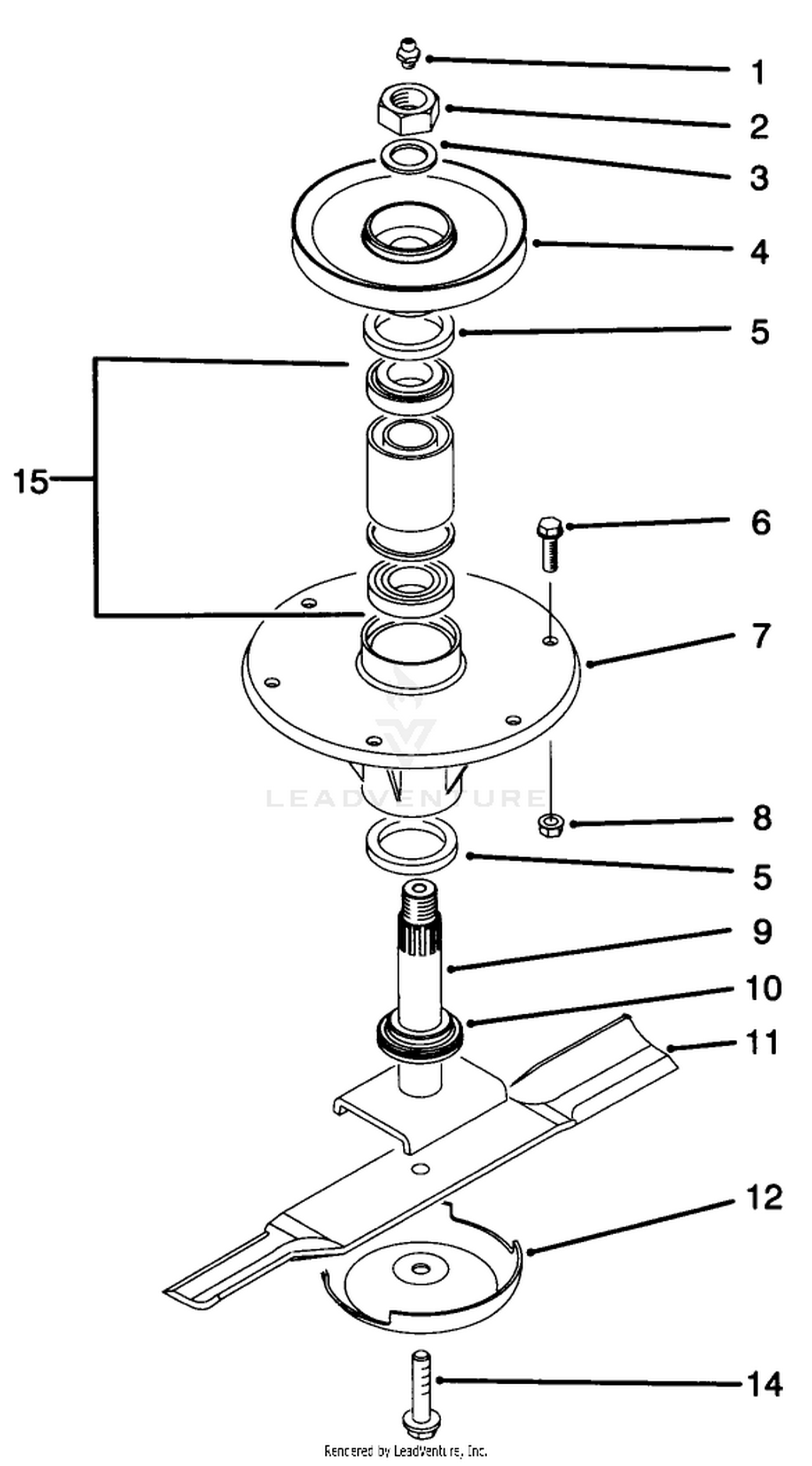Spindle Assembly (center)