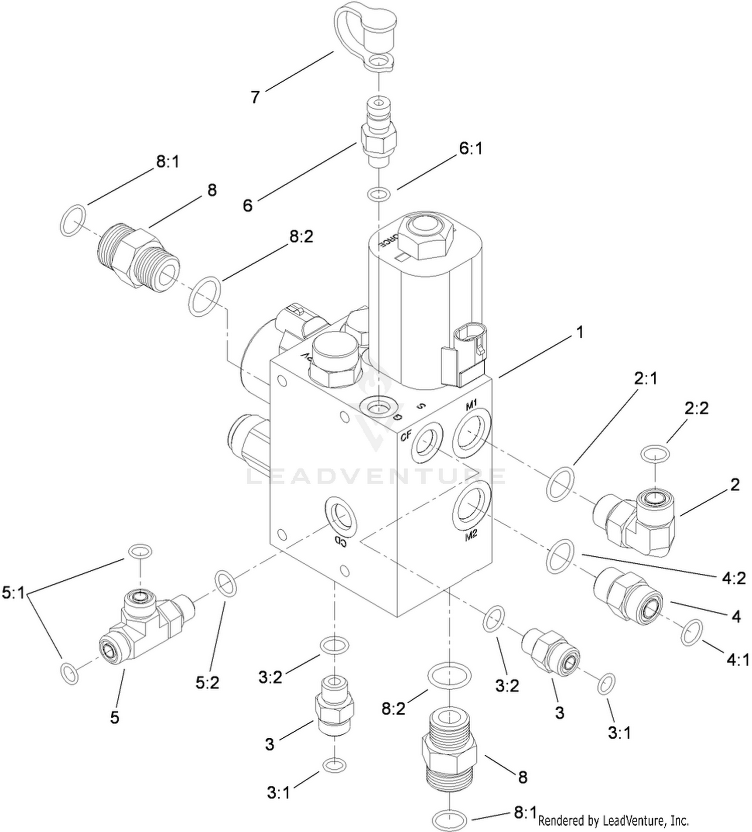 Steer/Fan Manifold Assembly