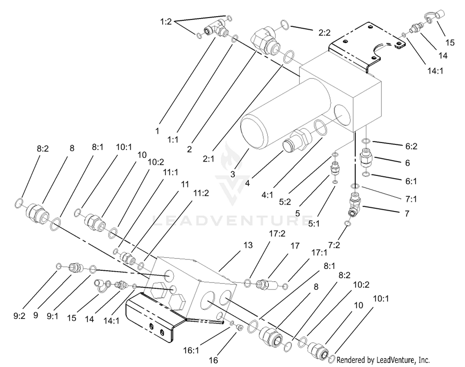 4 Wheel Drive Manifold and Filter Assembly