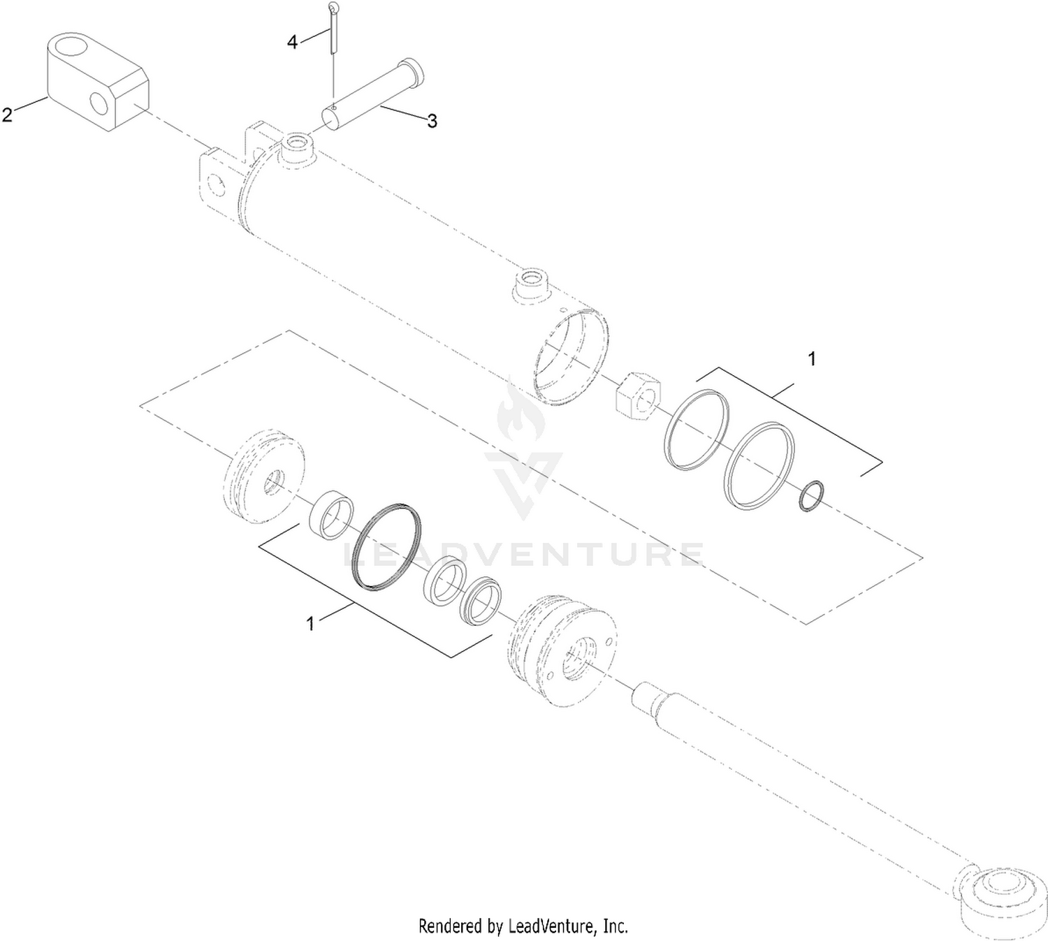 Hydraulic Cylinder Assembly No. 139-8023