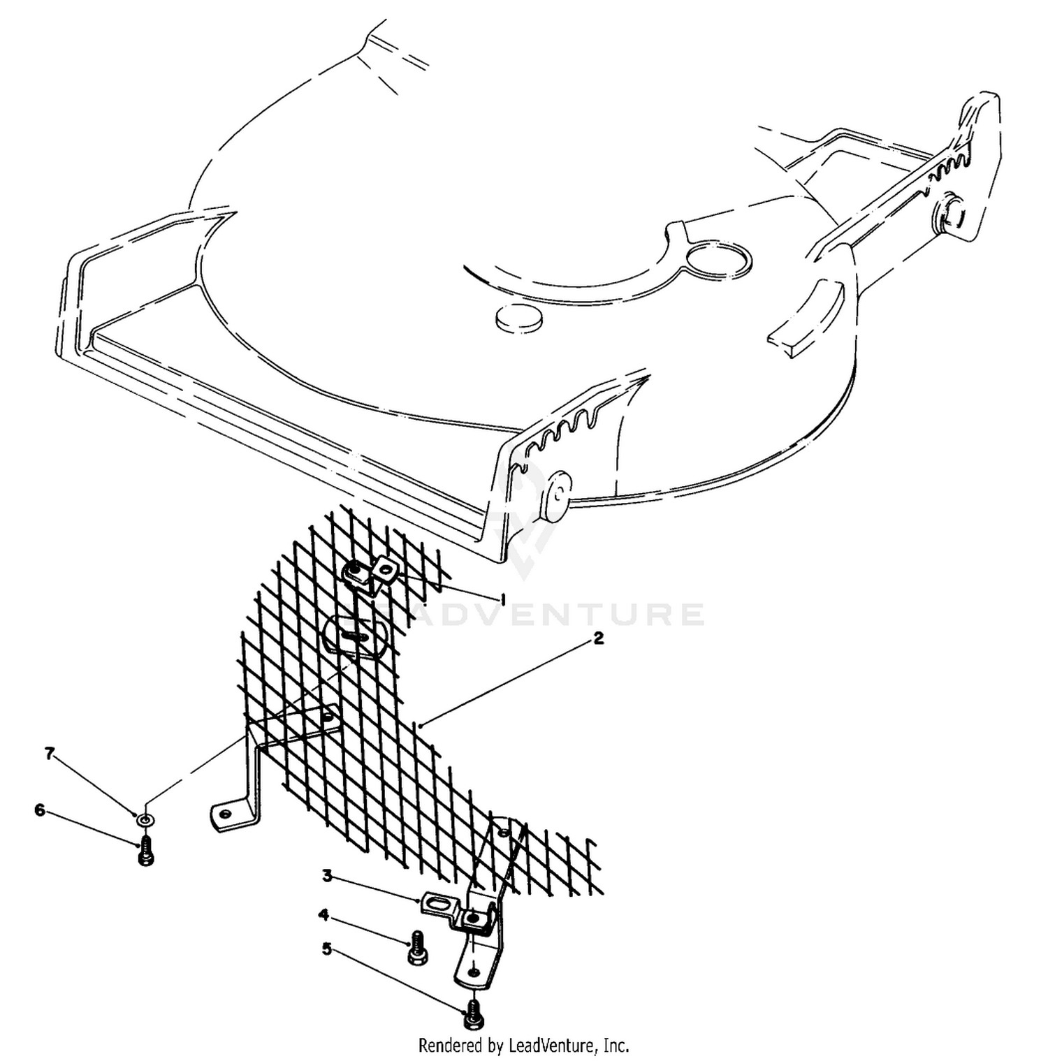 LEAF SHREDDER KIT MODEL NO. 59157 (Optional)