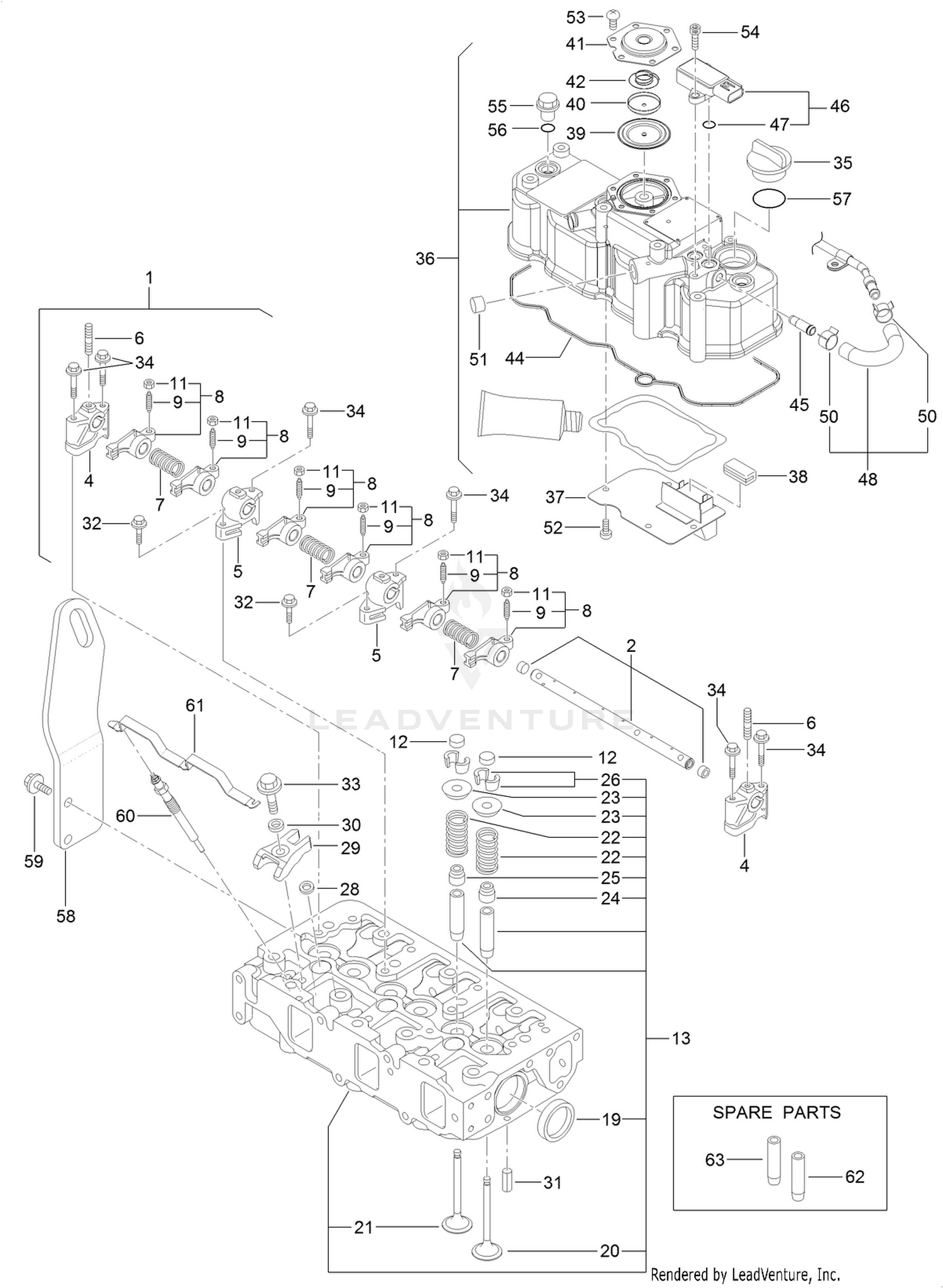 Cylinder Head and Cover Assembly