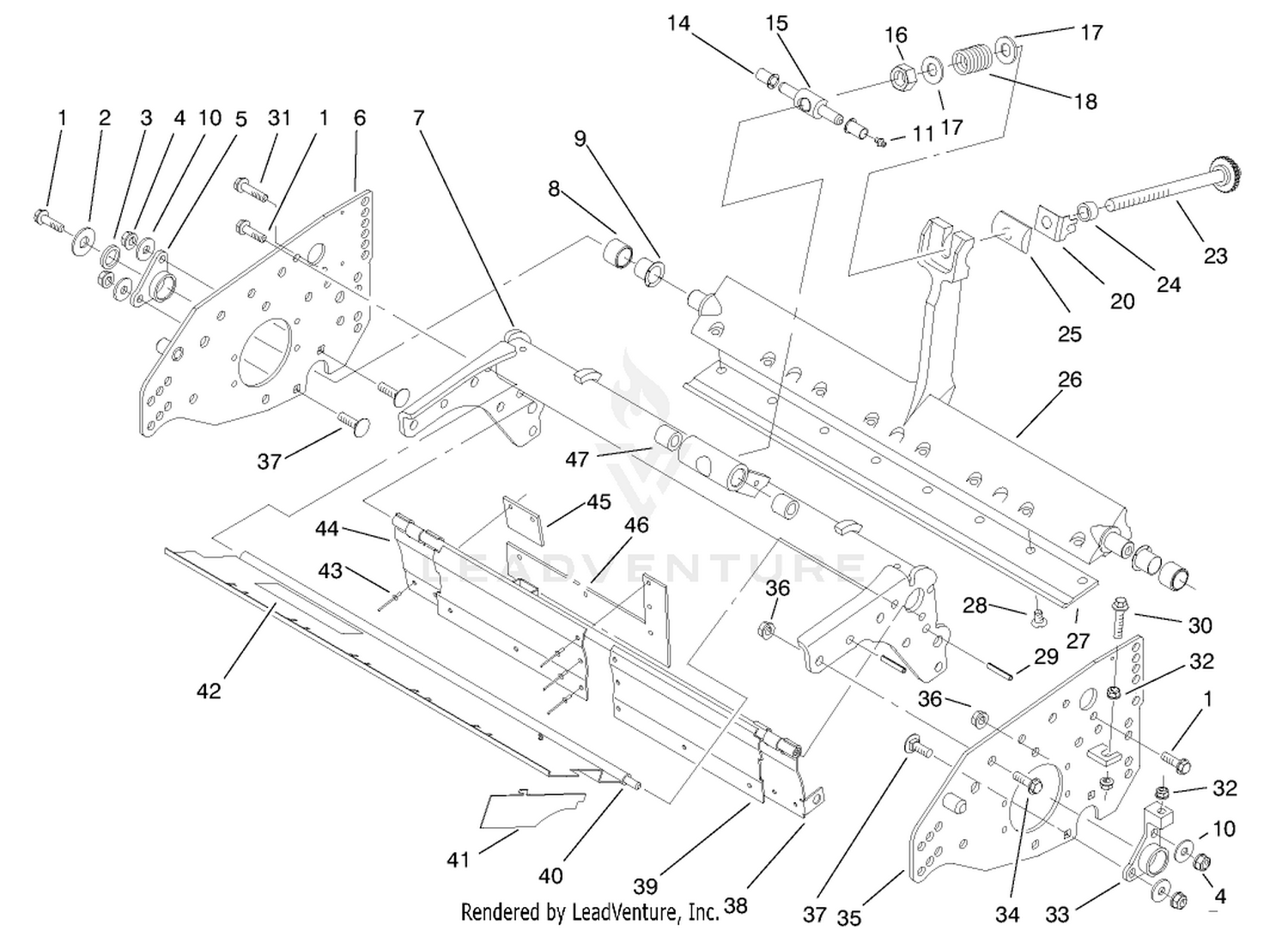 Frame  Bedbar Assembly