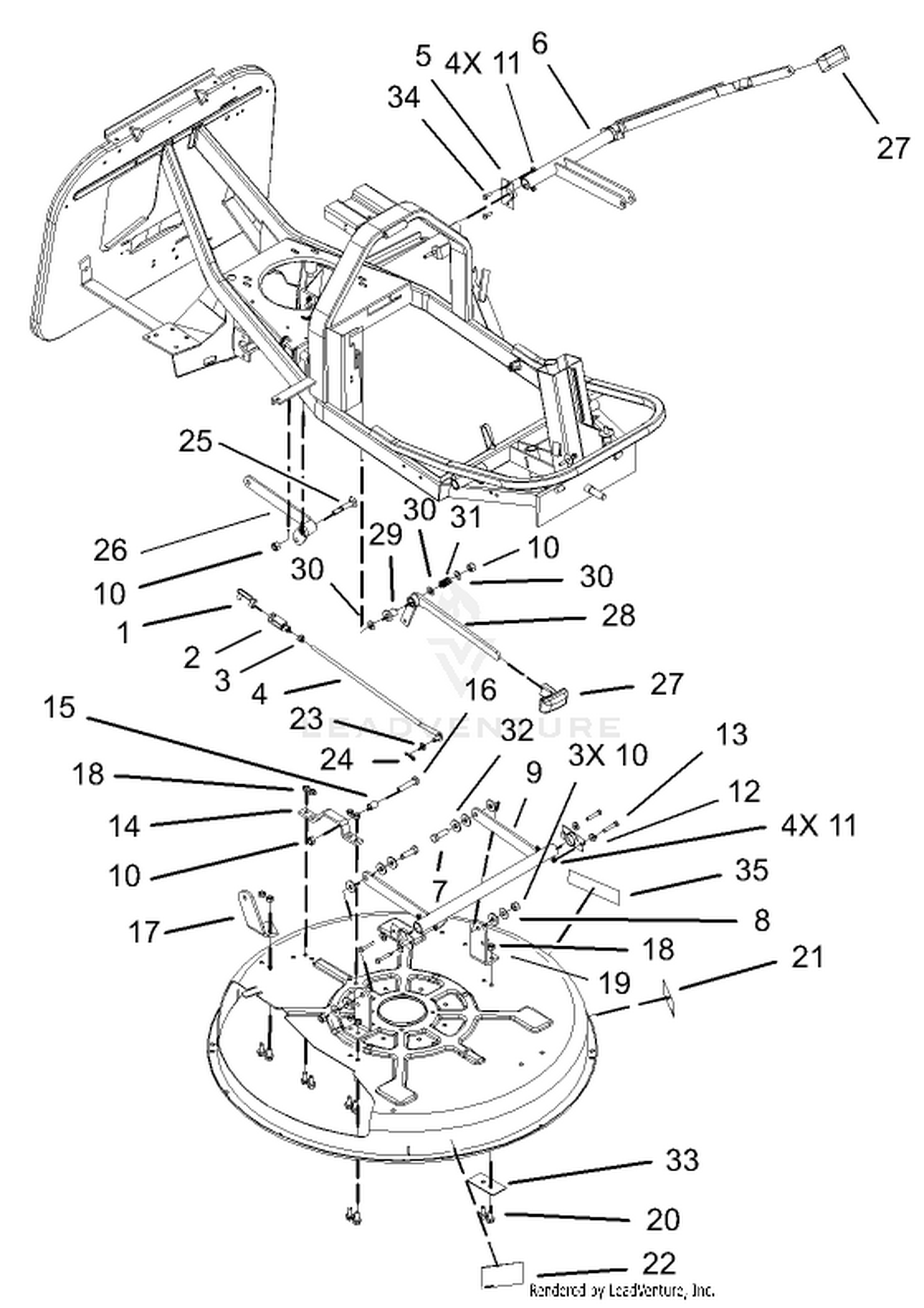 Deck Suspension Assembly