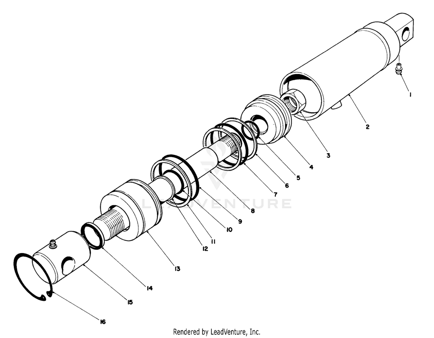 Hydraulic Cylinder Assembly No. 53-3160