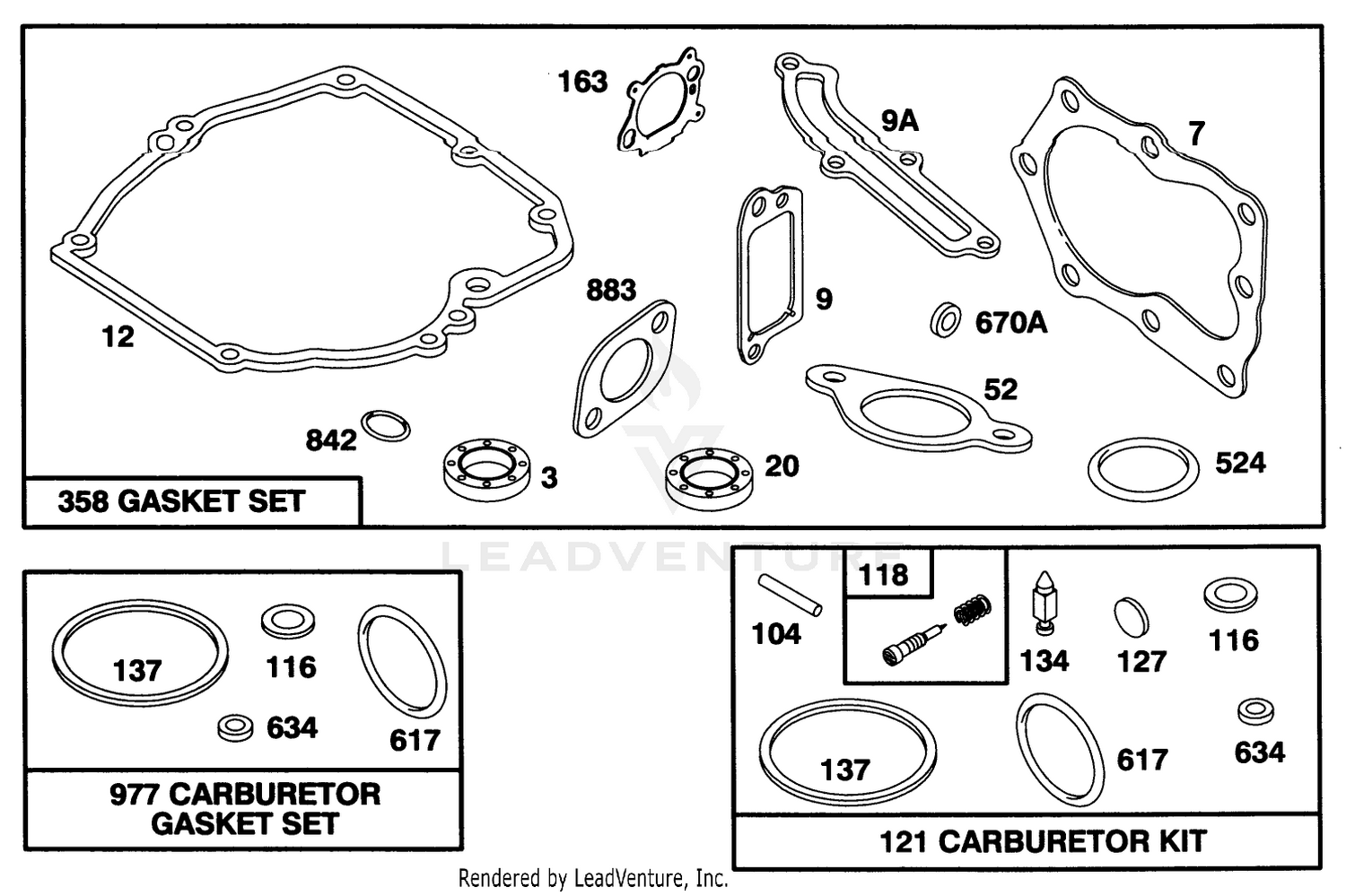 Engine Briggs  Stratton Model 127702-0645-01 9