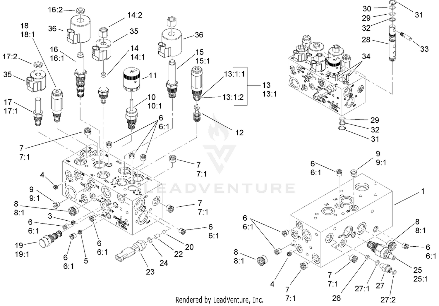 Hydraulic Manifold Assembly No. 112-9197