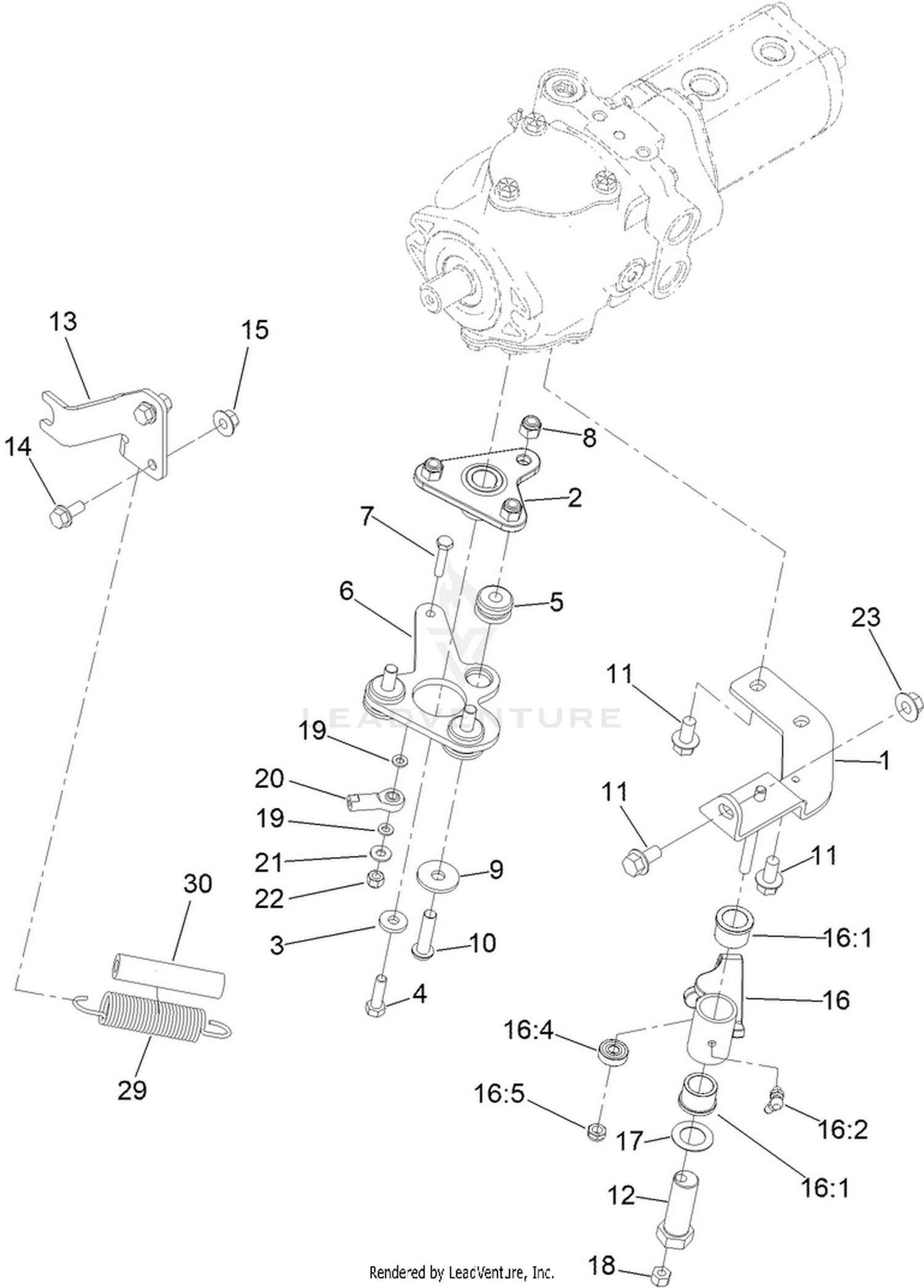 Tandem Pump Mount Assembly