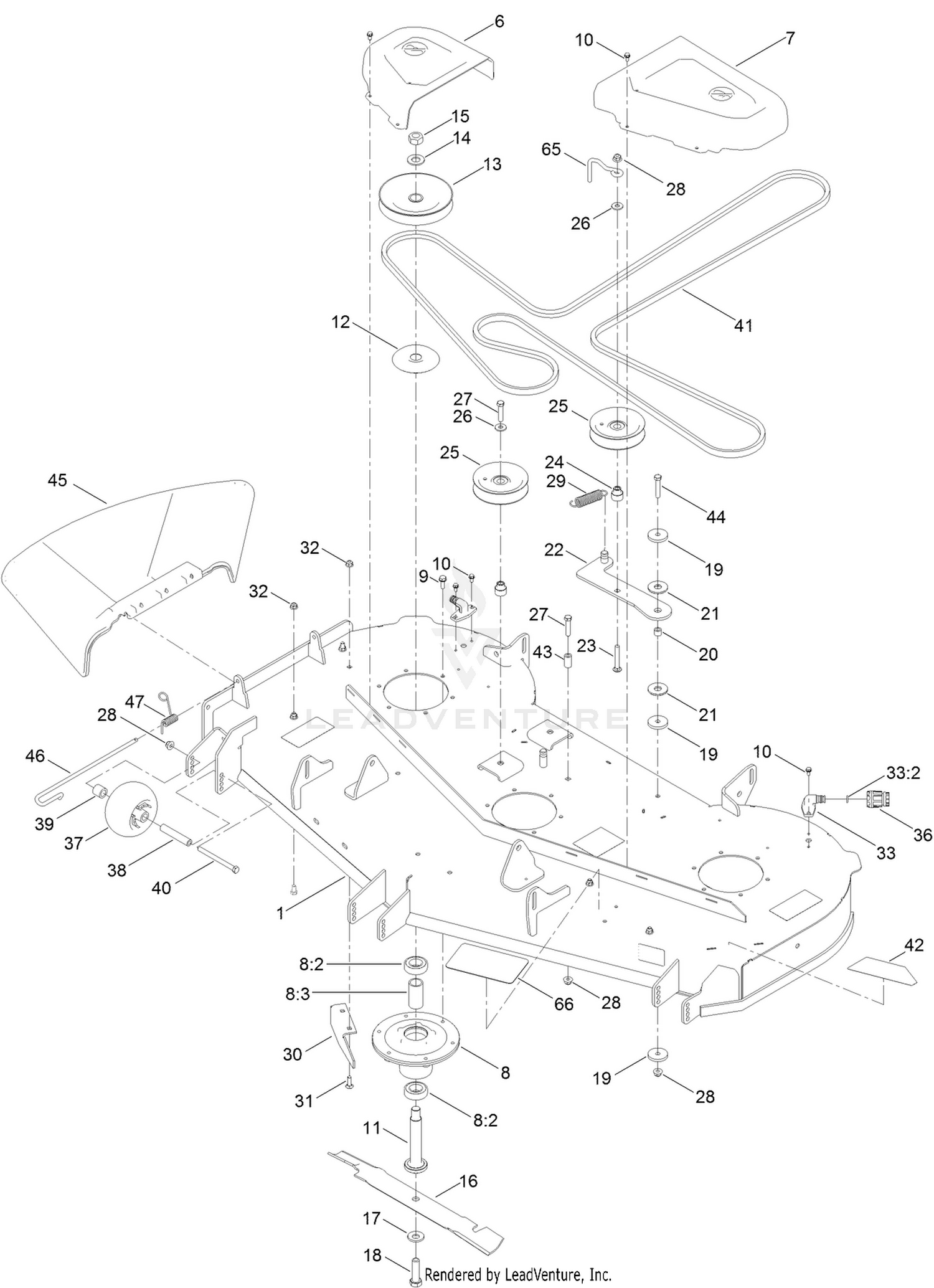 60 Inch Deck Assembly