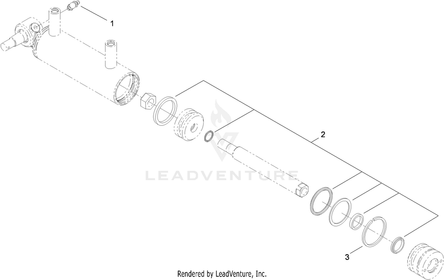 Hydraulic Cylinder Assembly No. 100-8278