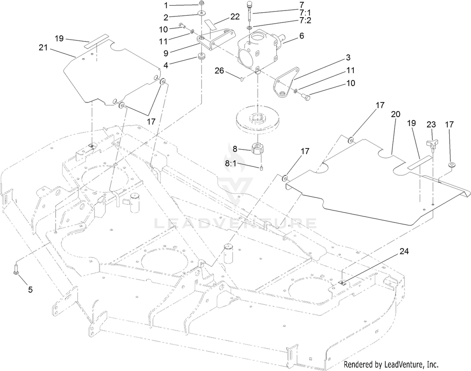 Cover and Gearbox Assembly