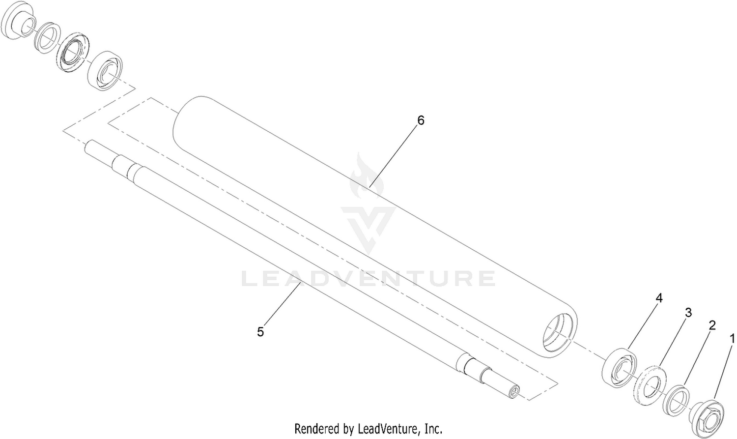 Front Full Smooth Roller Kit Assembly No. 140-5680