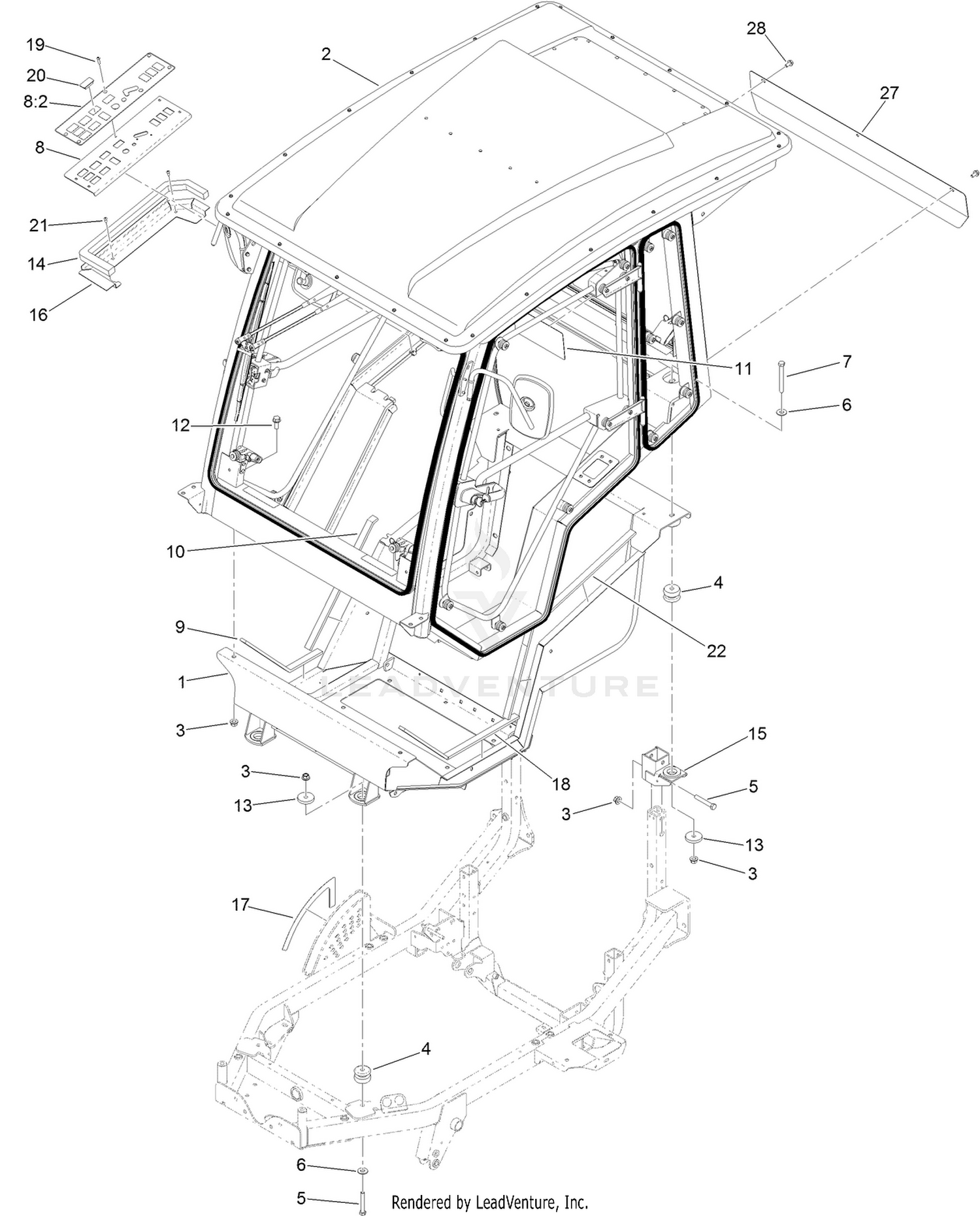 Cab Mounting Assembly