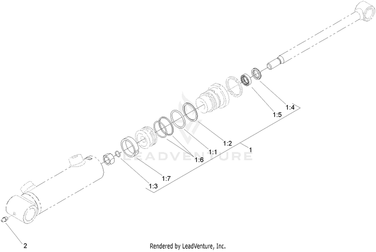 Lift Cylinder Assembly No. 108-4437