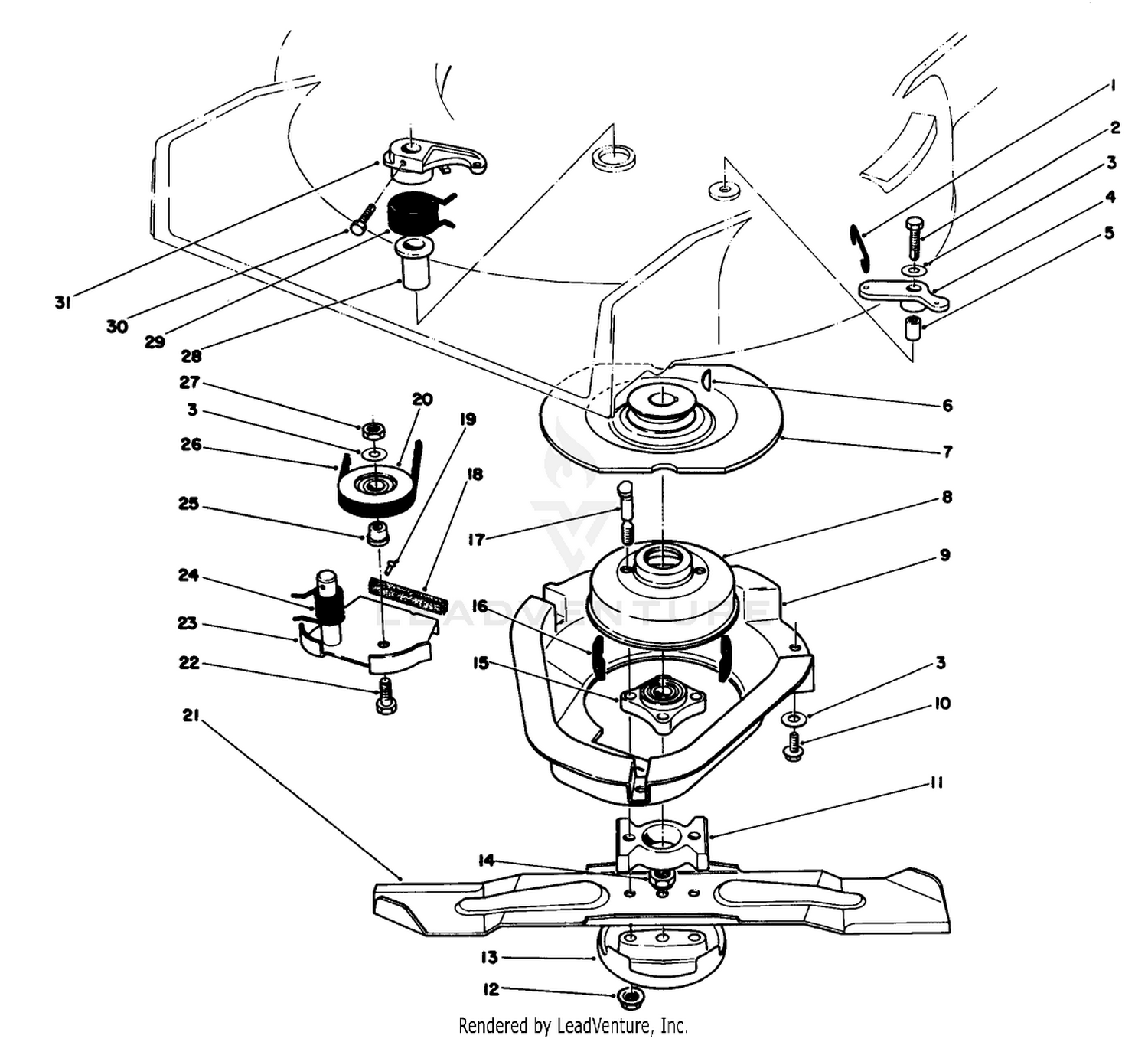 Blade Brake Clutch Assembly
