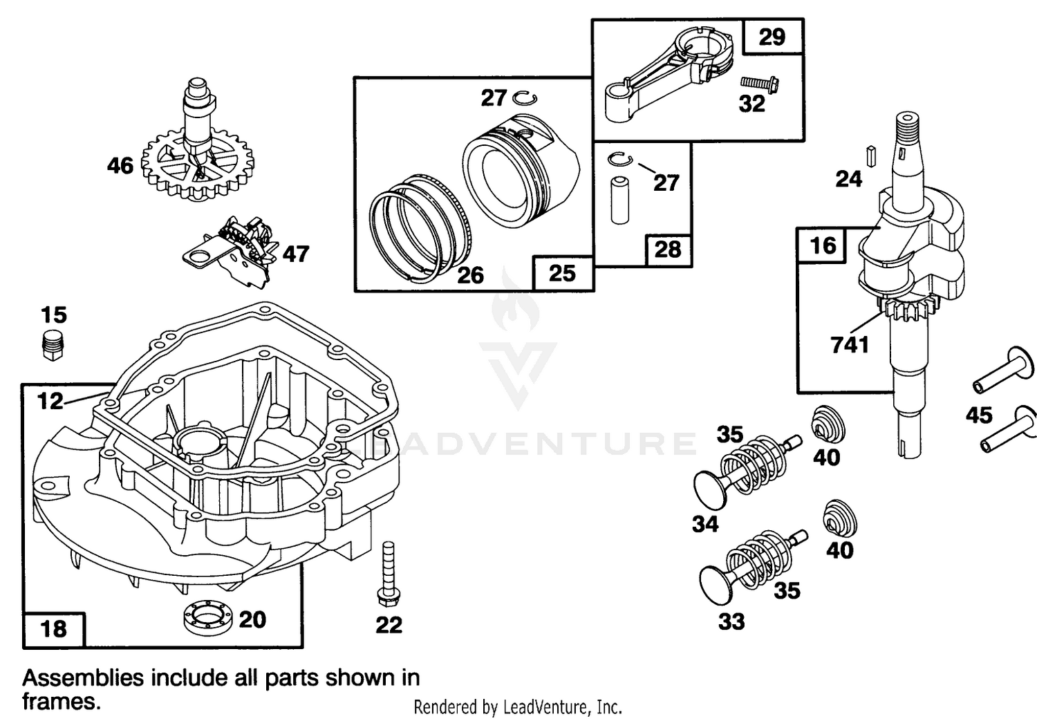 Engine Briggs  Stratton Model 127702-0115-01 2