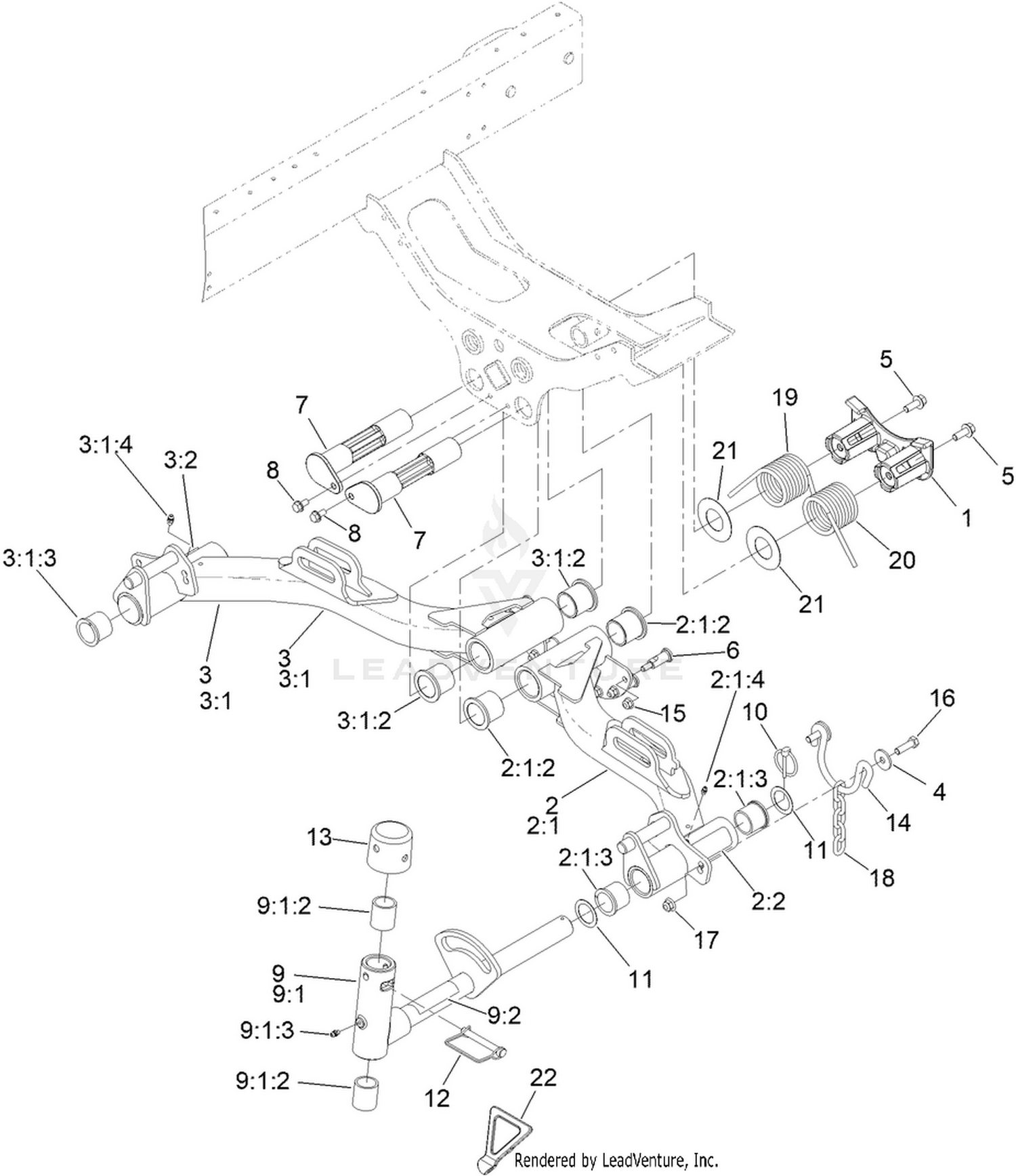 No. 2 and 3 Lift Arm Assembly