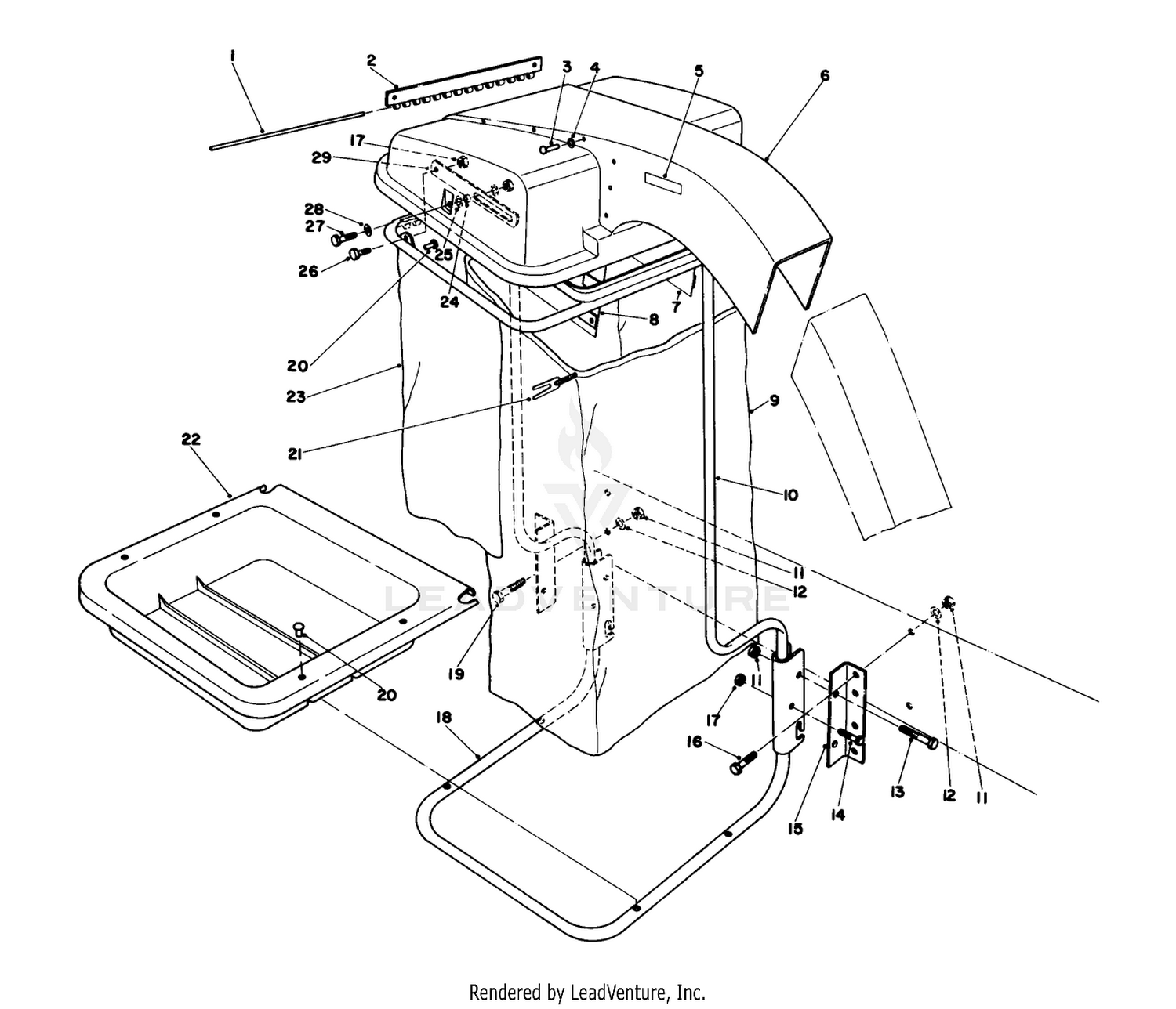 Hood  Hopper Assembly