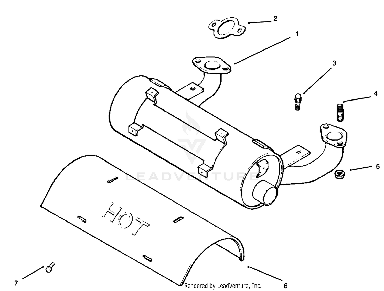 Exhaust Kohler Engine Cv18s - Ps 61521