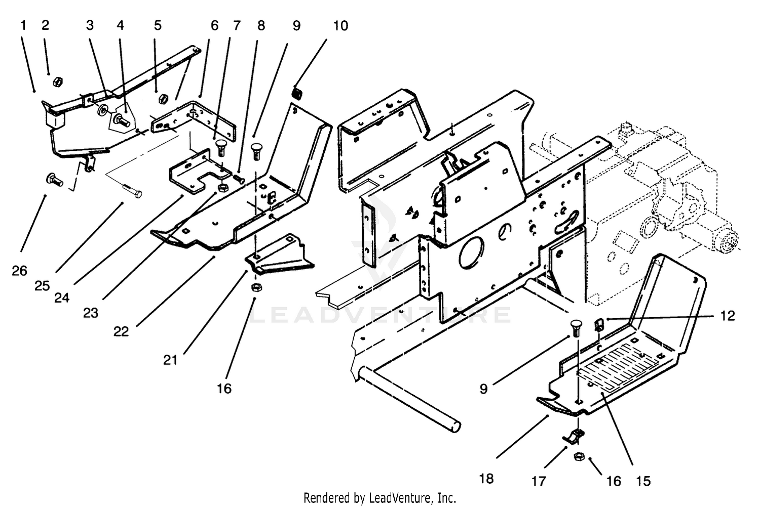 Belt Guard  Footrests