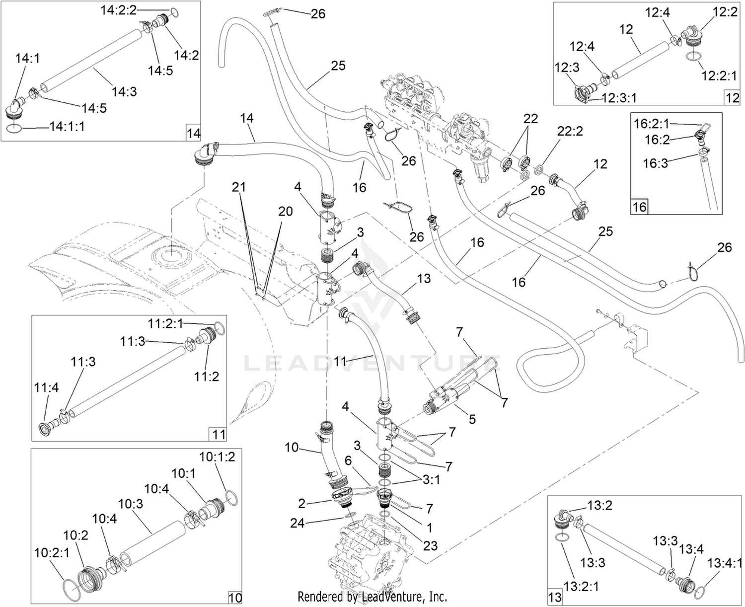 Spray System Hose Assembly
