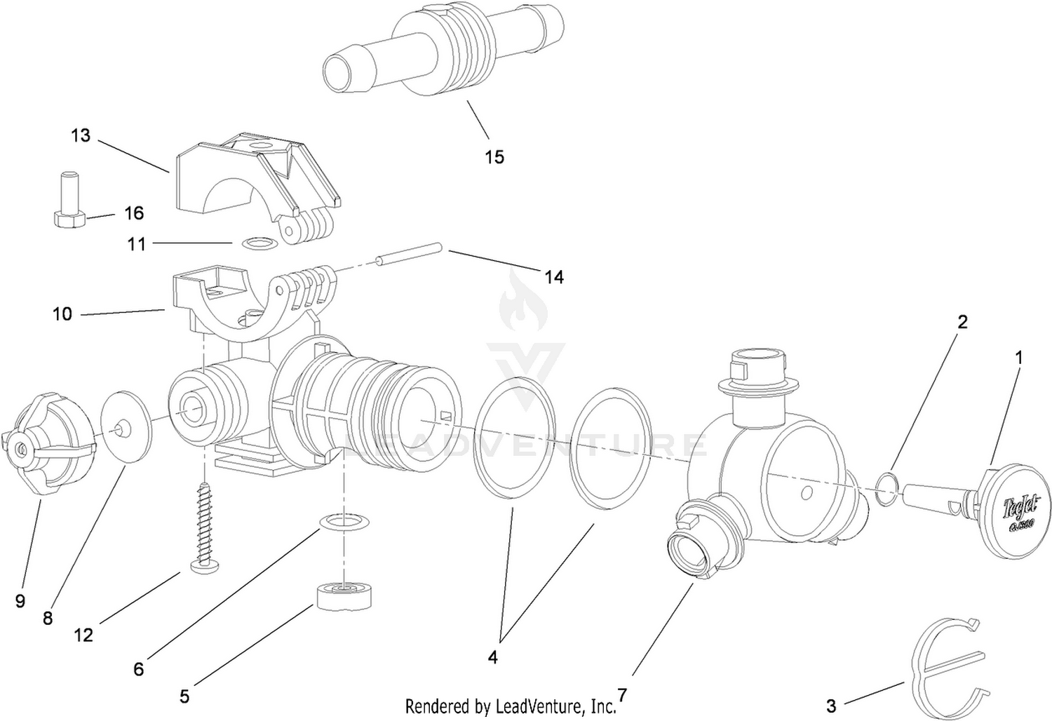 Double Turret Body Assembly No. 108-3727