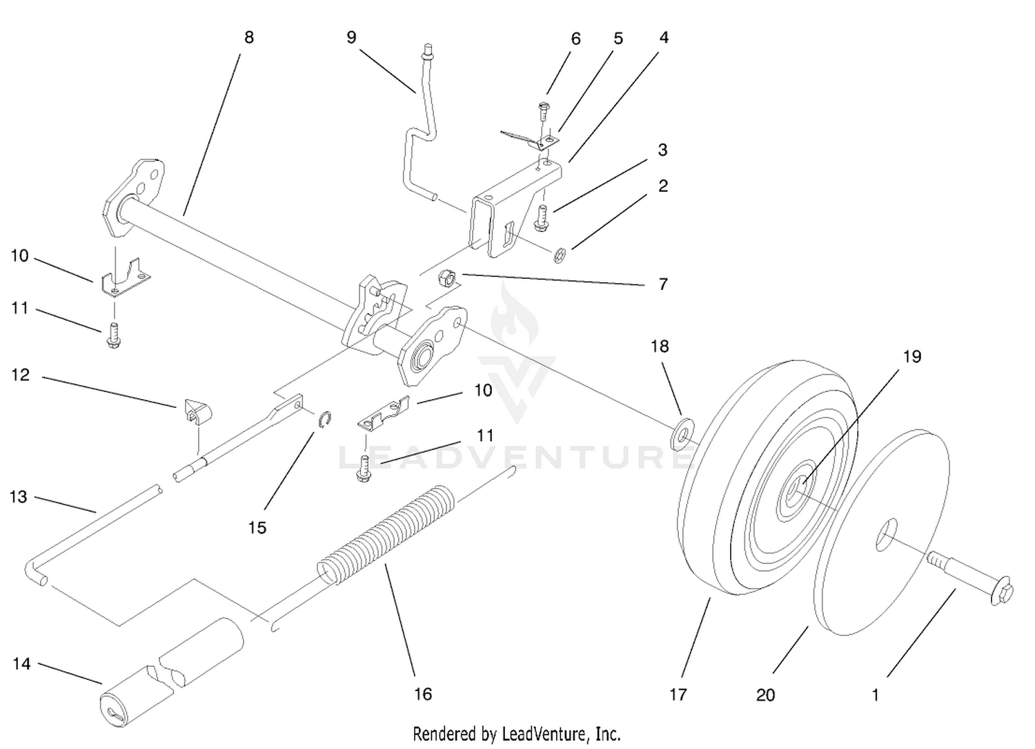 Deck Suspension Assembly