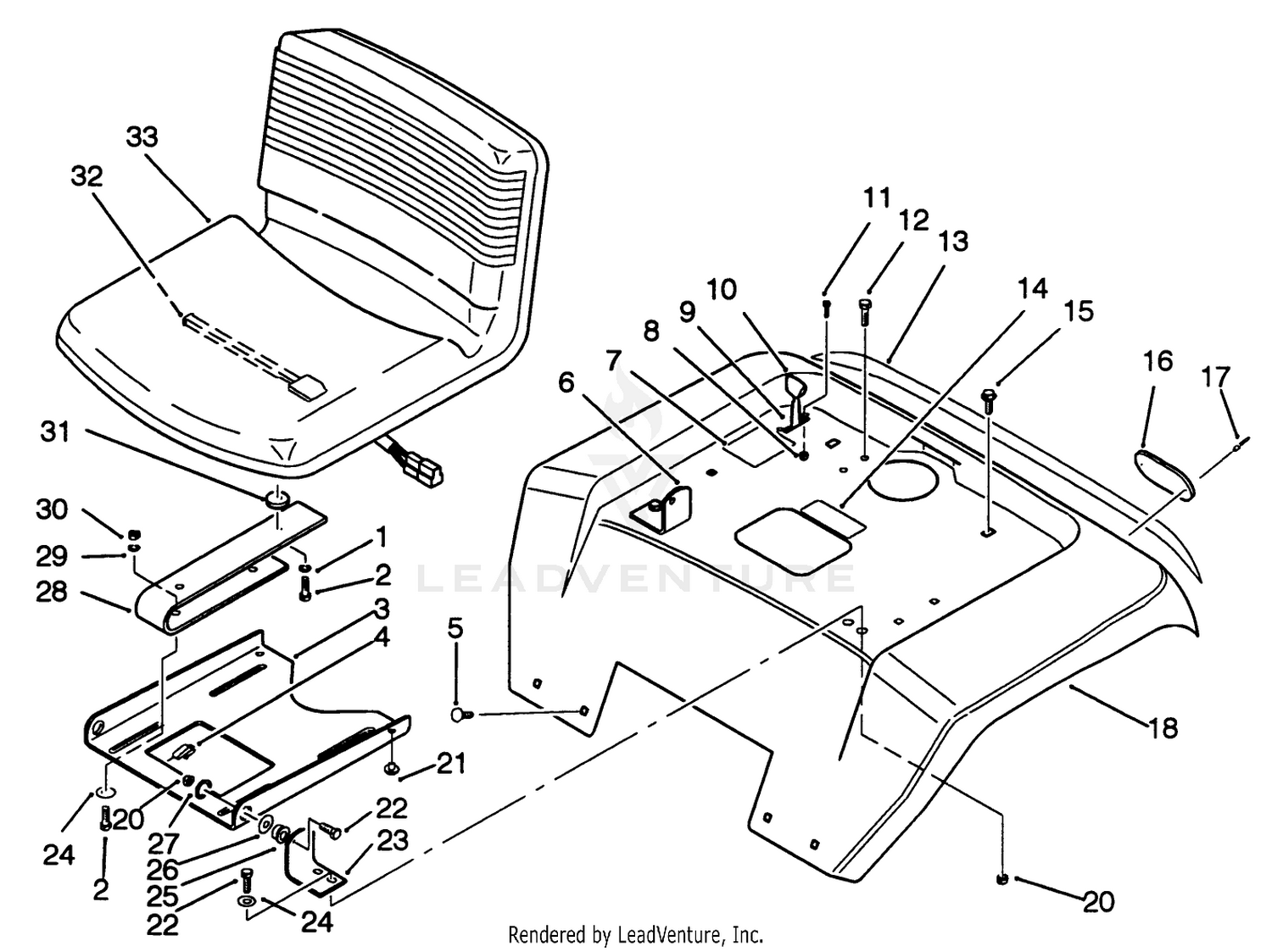 Fender And Seat Assembly