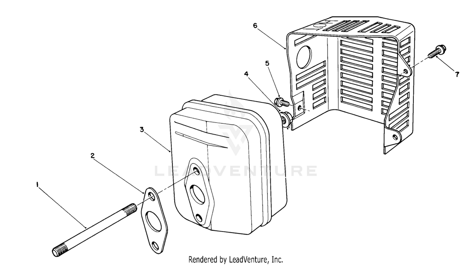 Muffler Assembly (engine No. Vm140)