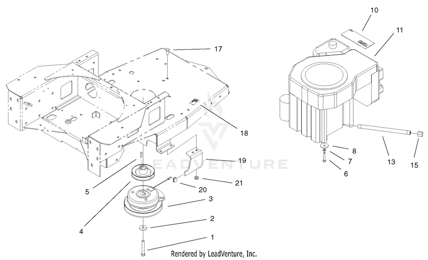 Engine and Clutch Assembly