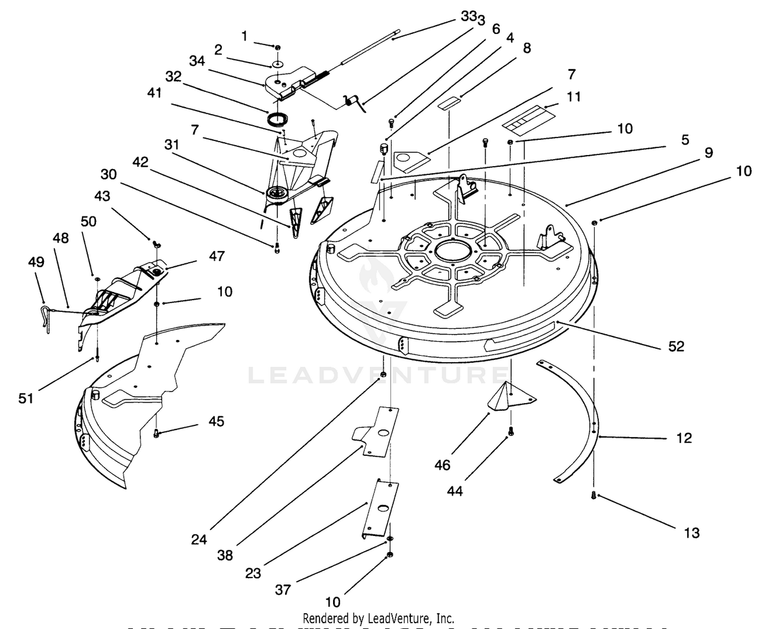 Deck Assembly (32" Cutting Unit)