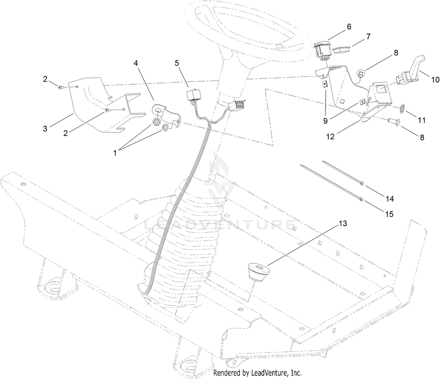 Steering Cover and Switch Assembly