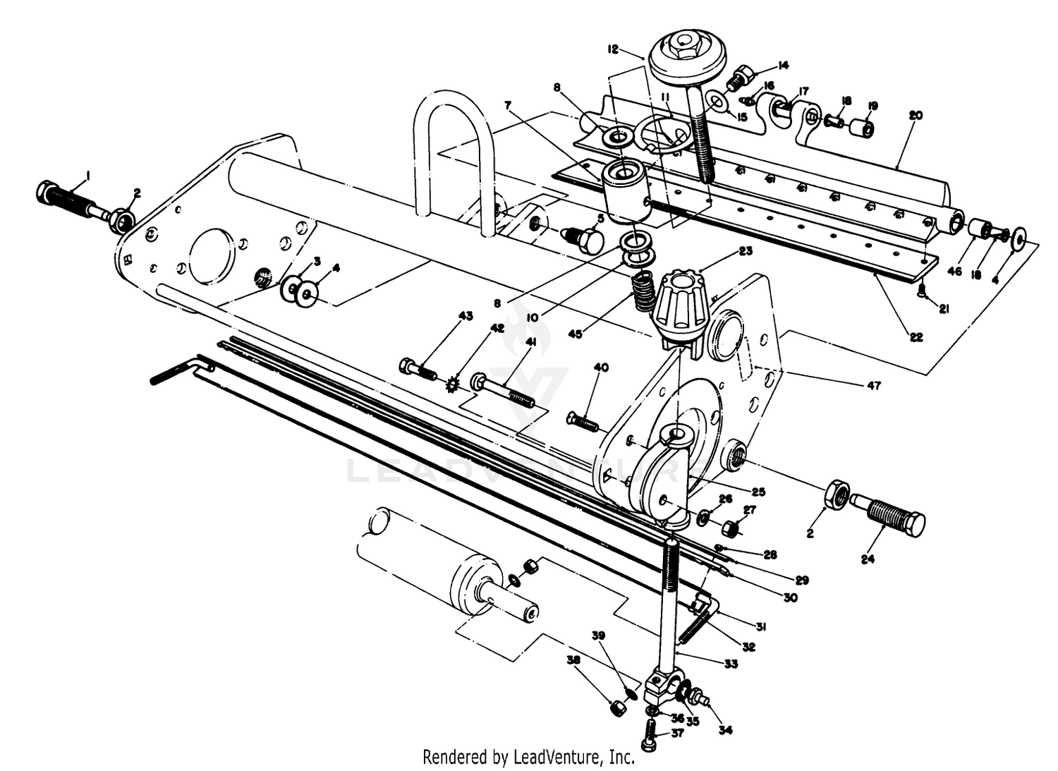 Bedbar  Scraper Comb Assembly