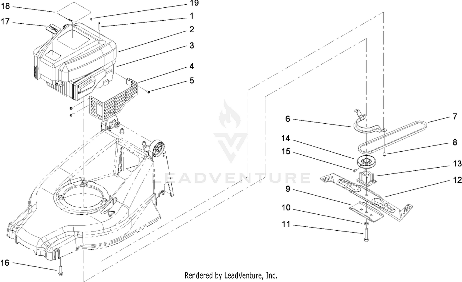 Engine and Blade Assembly
