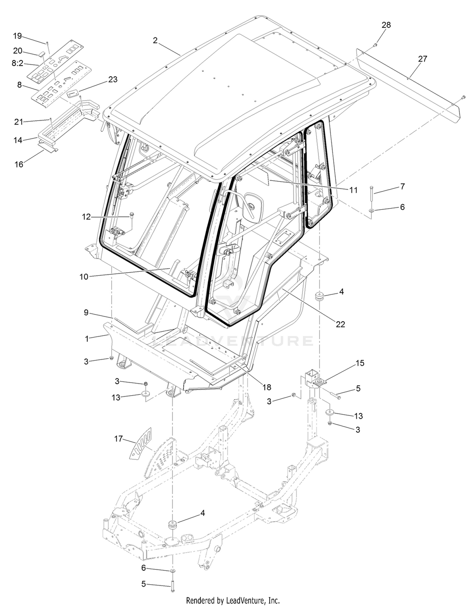 Cab Mounting Assembly
