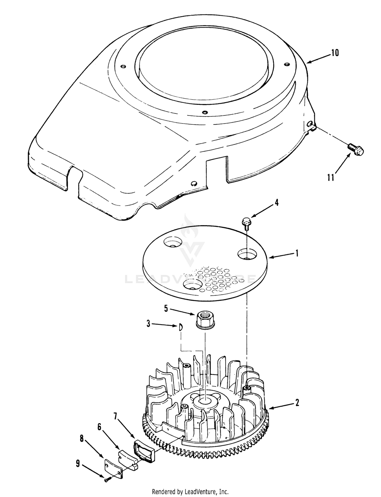 Flywheel And Cover-612-Z