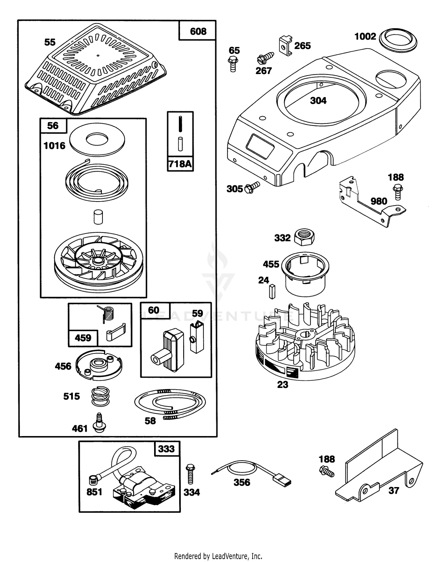 Engine Gts-150 (model No. 20465 Only)(model No. 97772-0110-02) 3