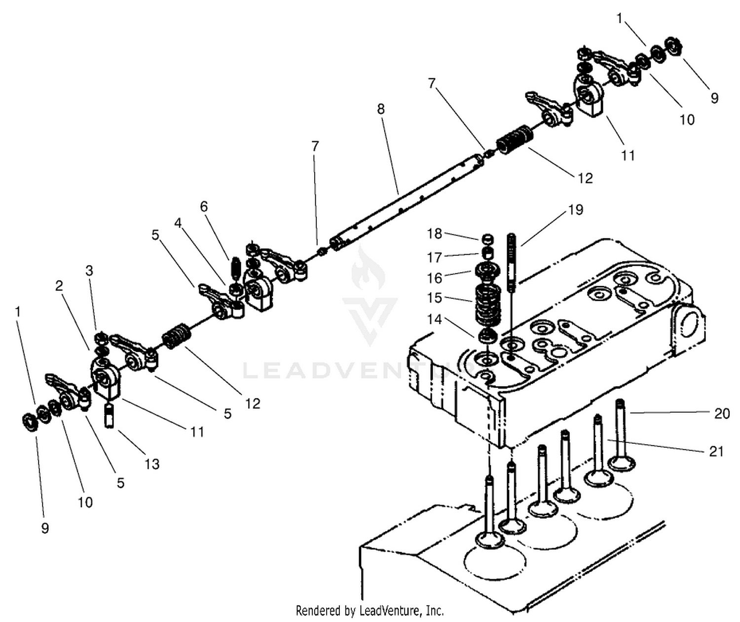 Valve and Rocker Arm Assembly
