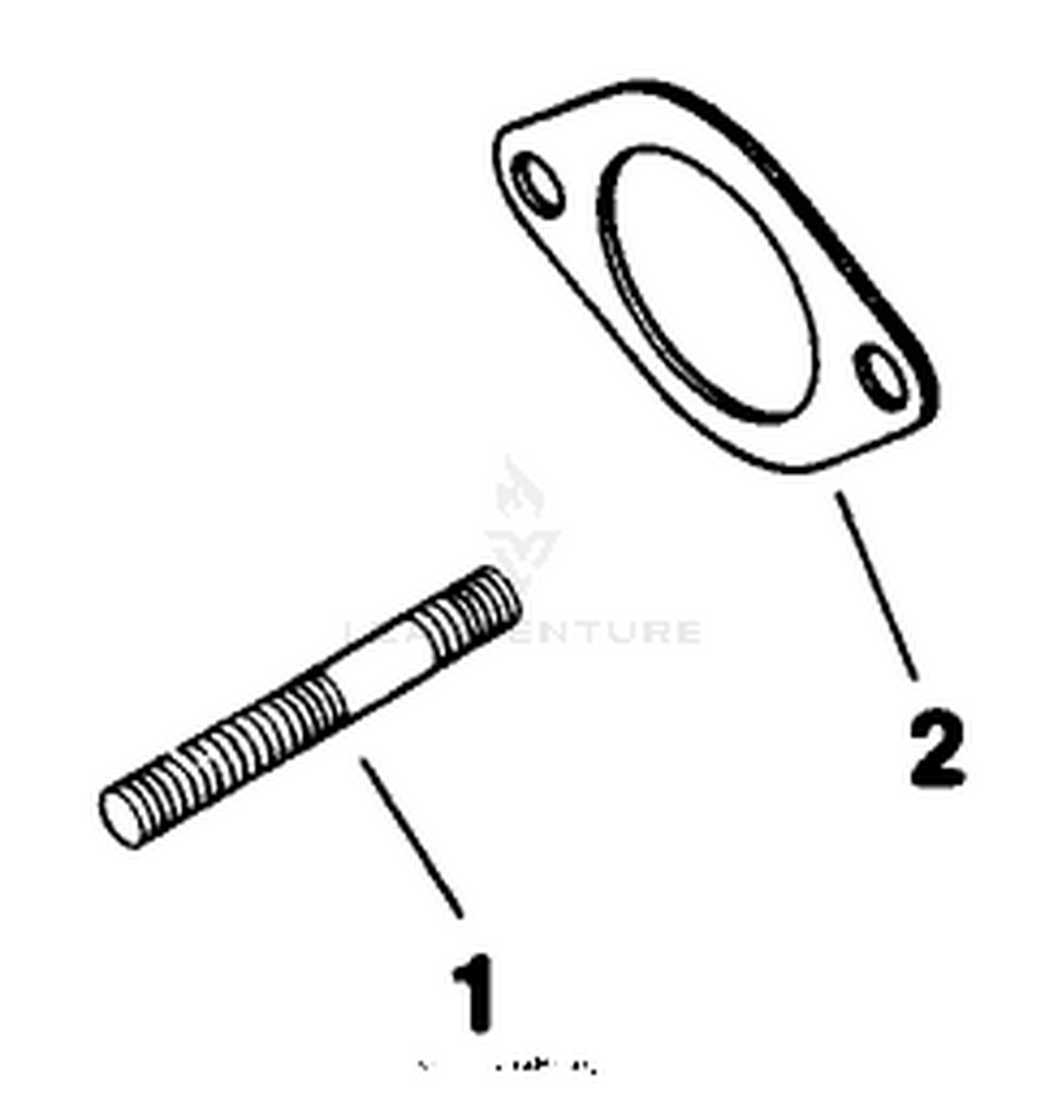 Exhaust-Engine Assy.-Kohler Model No. M16s-711533
