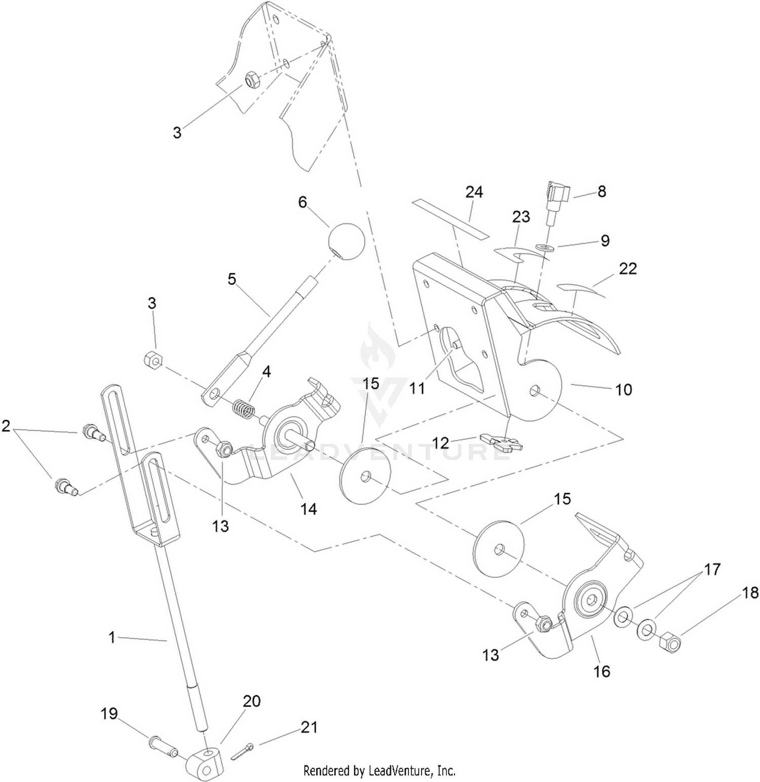 Hand Throttle Kit Assembly