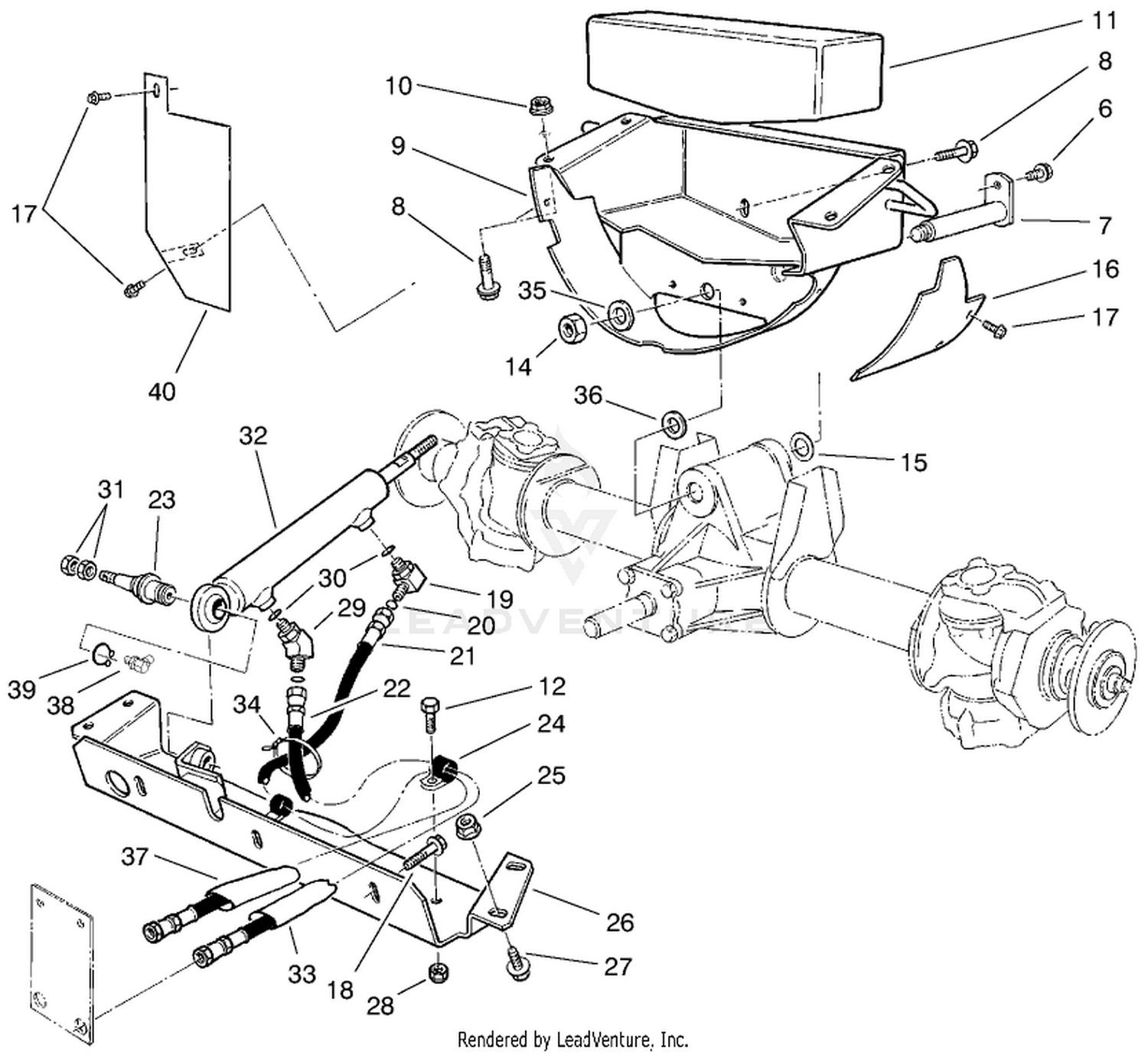 Axle Support  Steering Cross Member