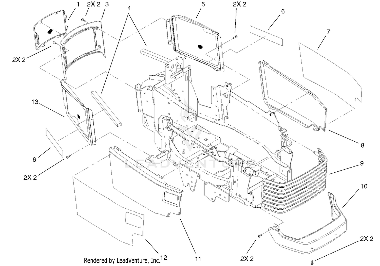 Grill  Side Panels Assembly