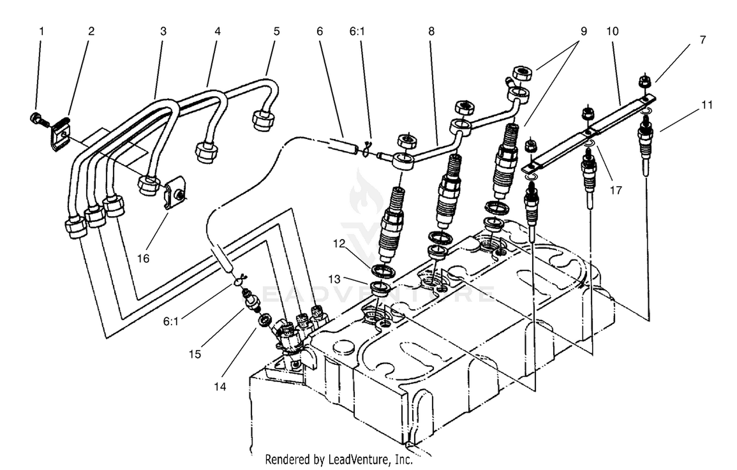 Nozzle Holder and Glow Plug Assembly