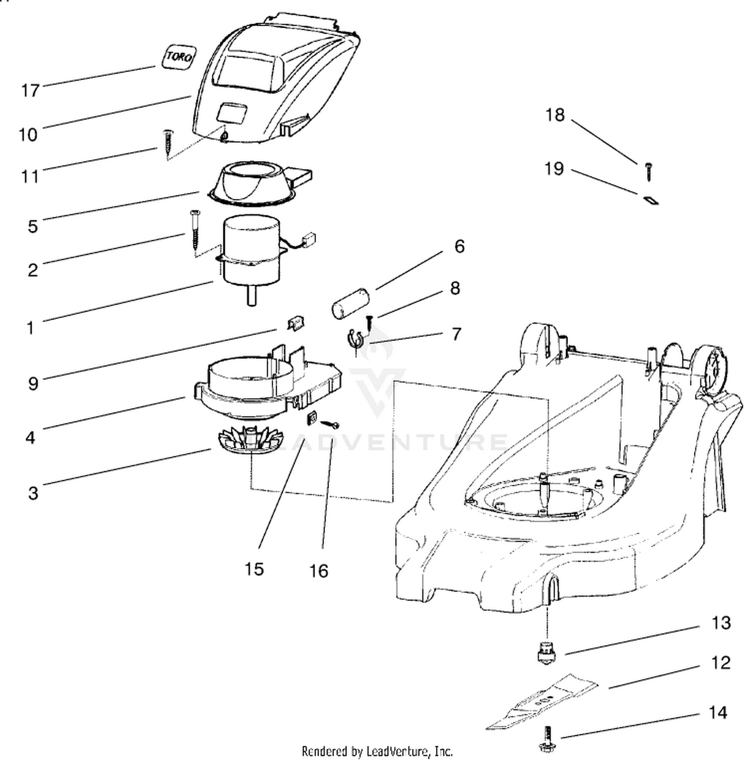 Motor And Blade Assembly