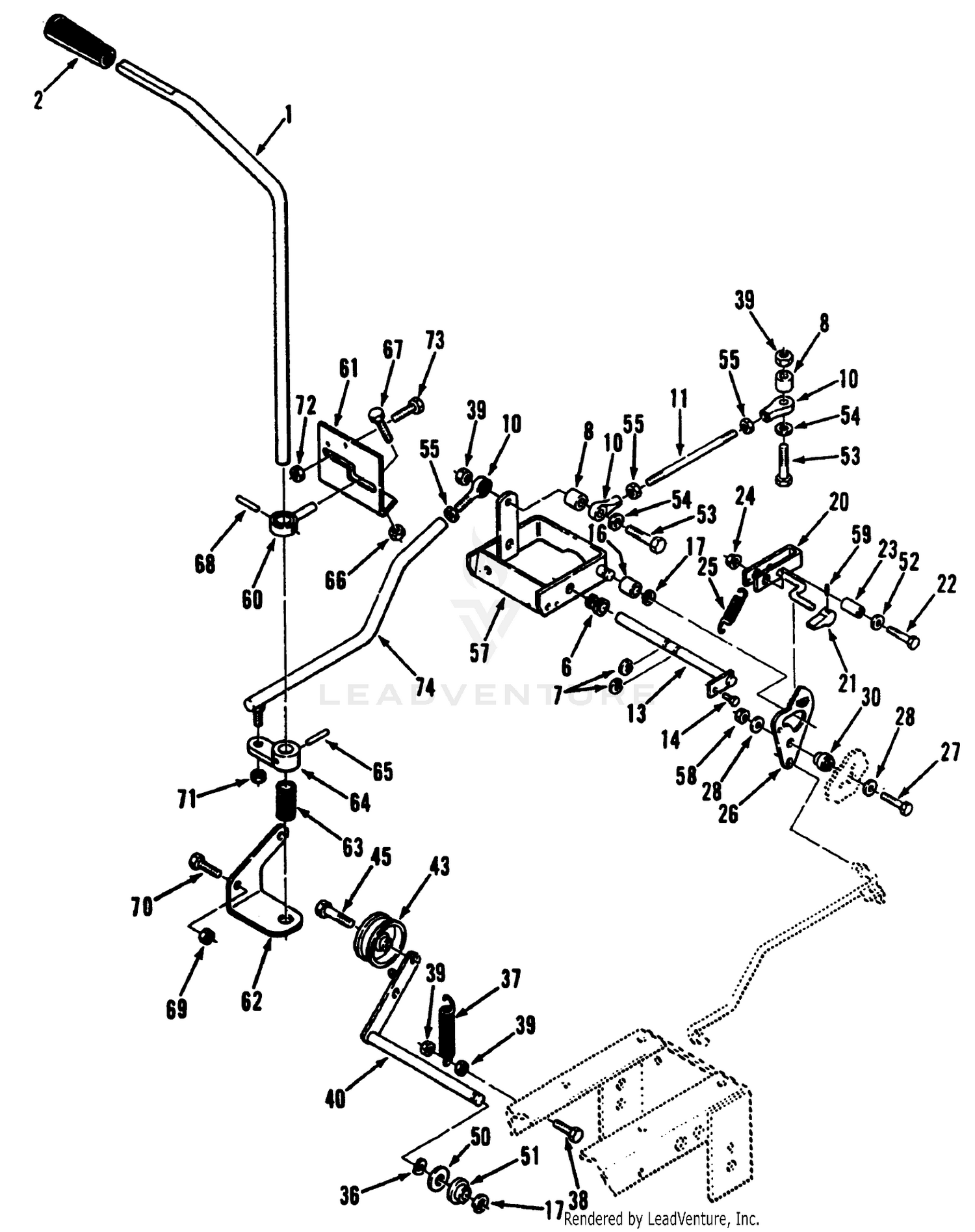 Clutch, Brake And Speed Control Linkage