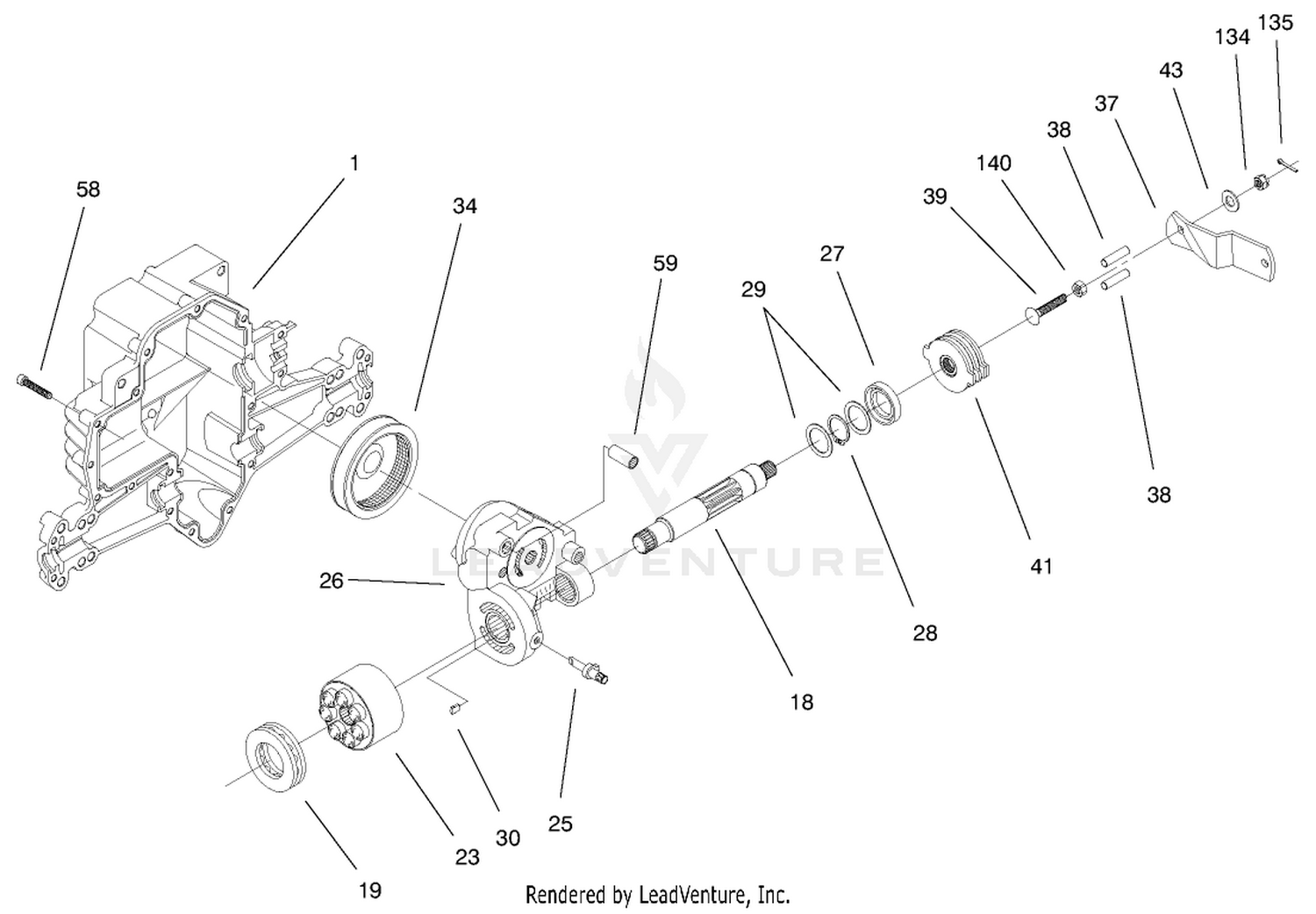 Hydro Transaxle Assembly (cont.) 2